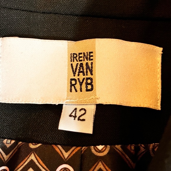 Irene Van Ryb Black Blazer Excellent Condition size 42 Medium - Picture 10 of 15